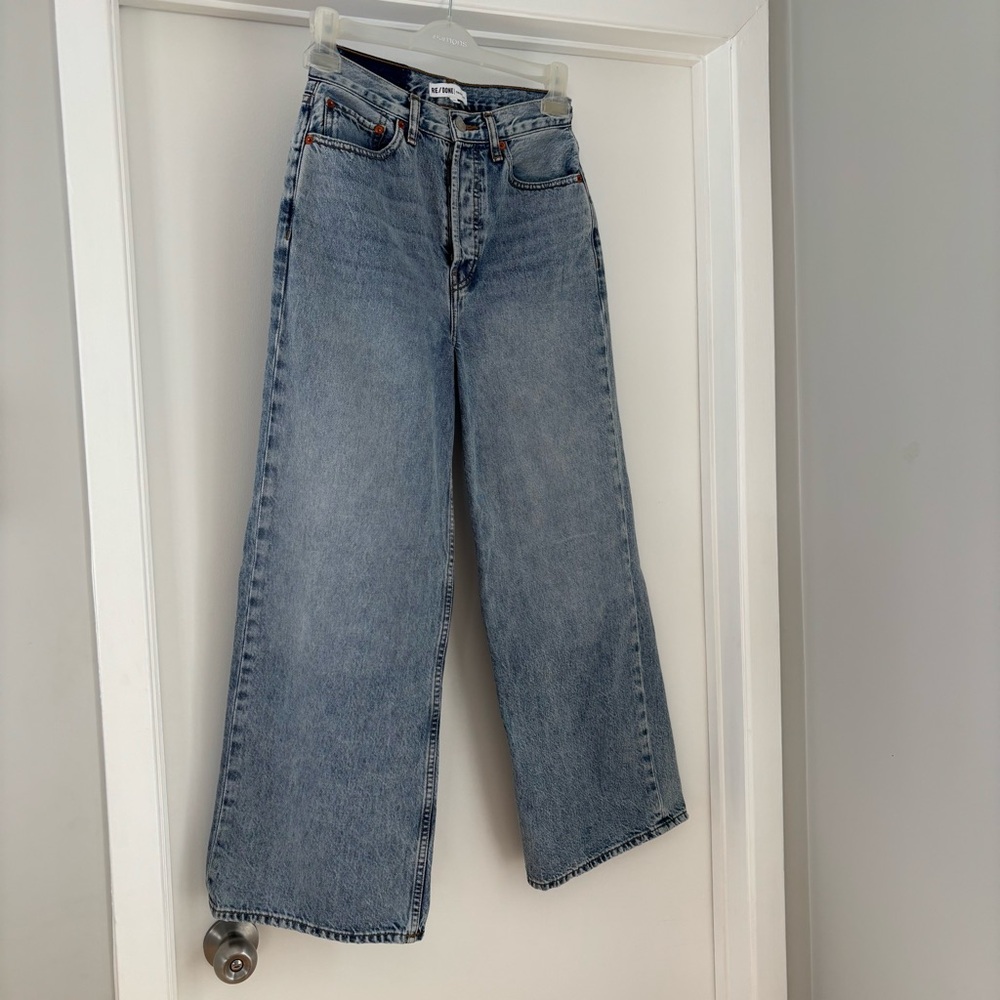 Re/Done wide leg jeans size 27